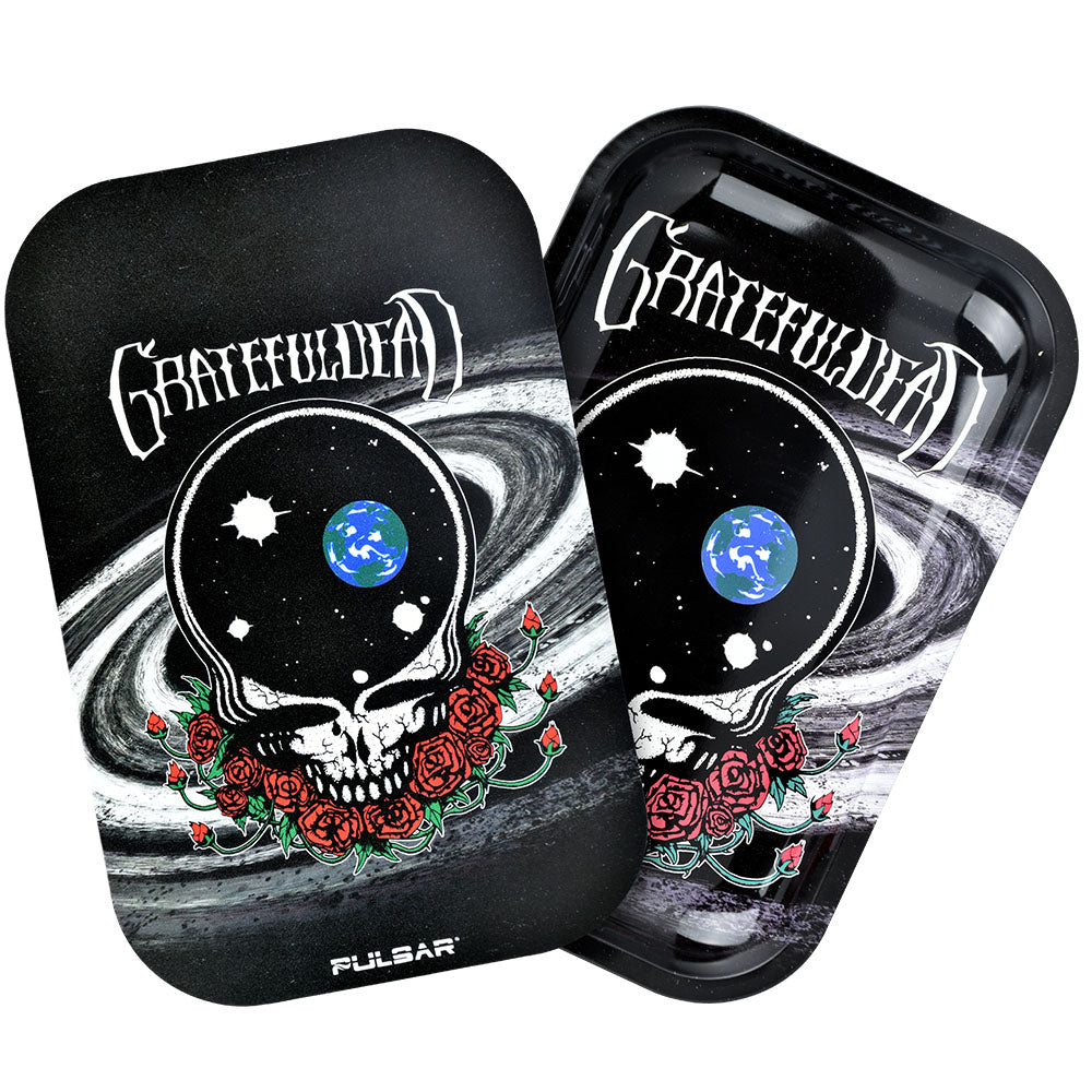 Grateful Dead x Pulsar Rolling Tray Kit | 11"x7" | Space Your Face - Smoke N’ Poke