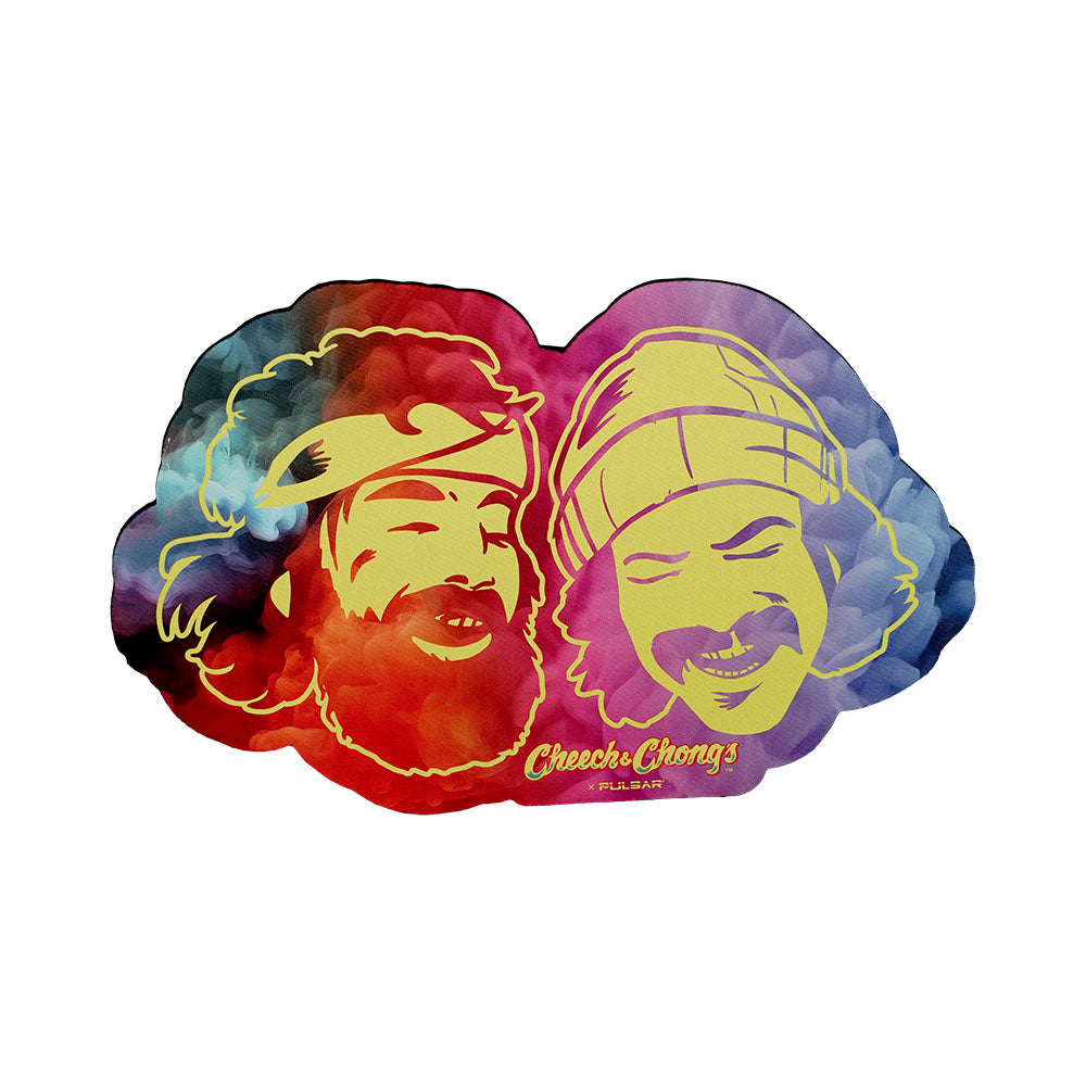 Cheech & Chong's x Pulsar DabPadz - Smoke / Diecut / 15" x 9.5" - Smoke N’ Poke