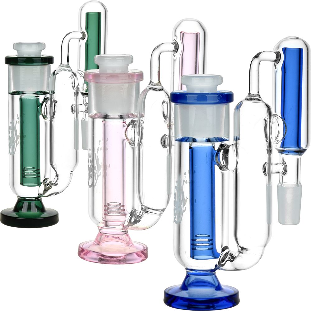 Pulsar Big Baller Recycler Ash Catcher - 6" / 14mm / 90D / Colors Vary