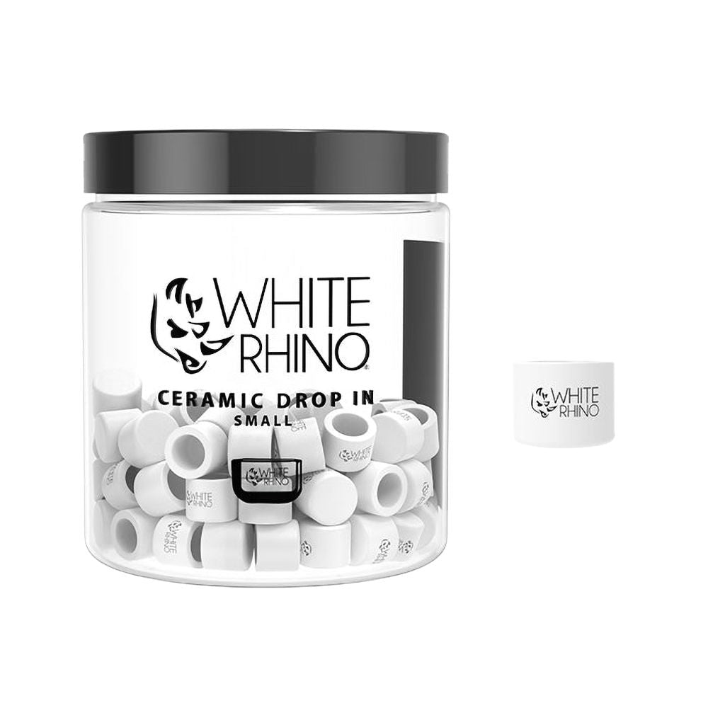 Plato de cerámica White Rhino | Tarro de 50 ct.