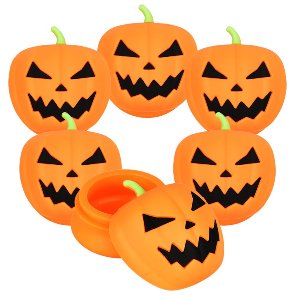 6CT BUNDLE - Wicked Pumpkin Silicone Container - 1.75" / 20mL