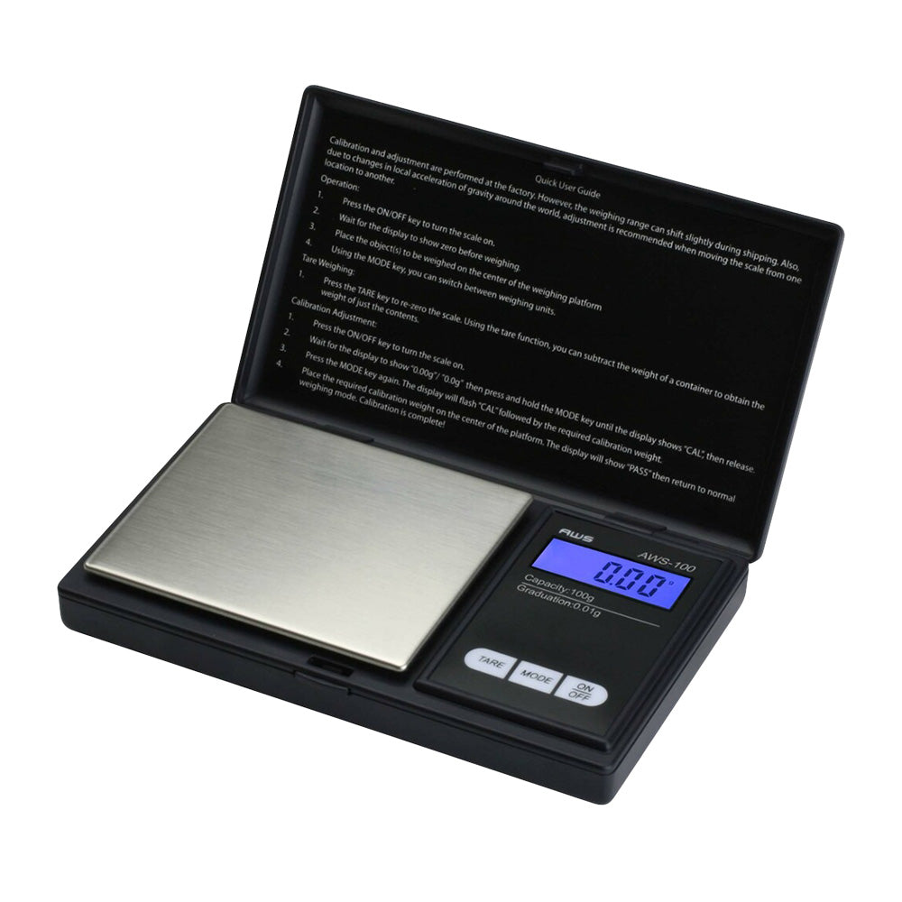 AWS Series Digital Pocket Scale - 100g x 0.01g - Smoke N’ Poke