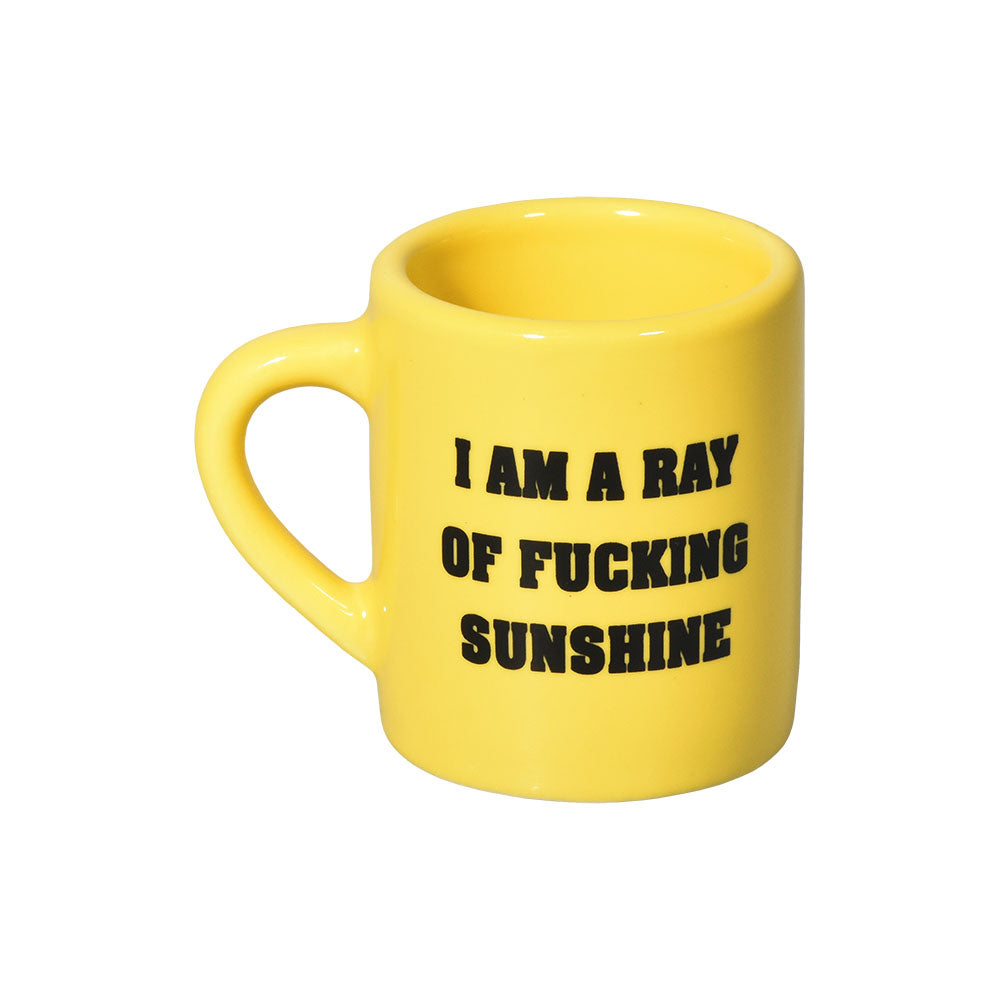 Ray of Sunshine Ceramic Mug Shot Glass - 2oz - Smoke N’ Poke