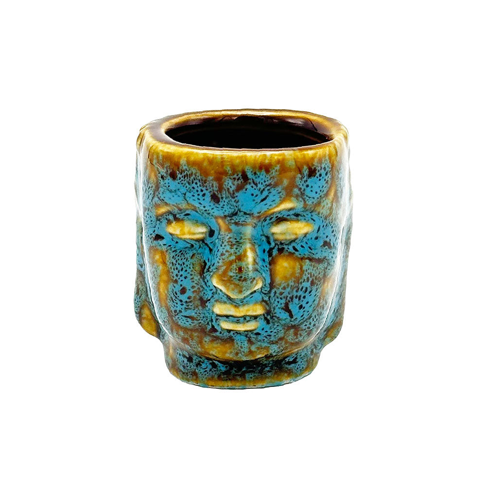 Buddha Head Ceramic Shot Glass- 2oz - Smoke N’ Poke