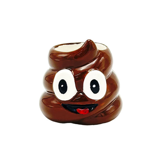 Happy Poop Ceramic Shot Glass - 4oz - Smoke N’ Poke