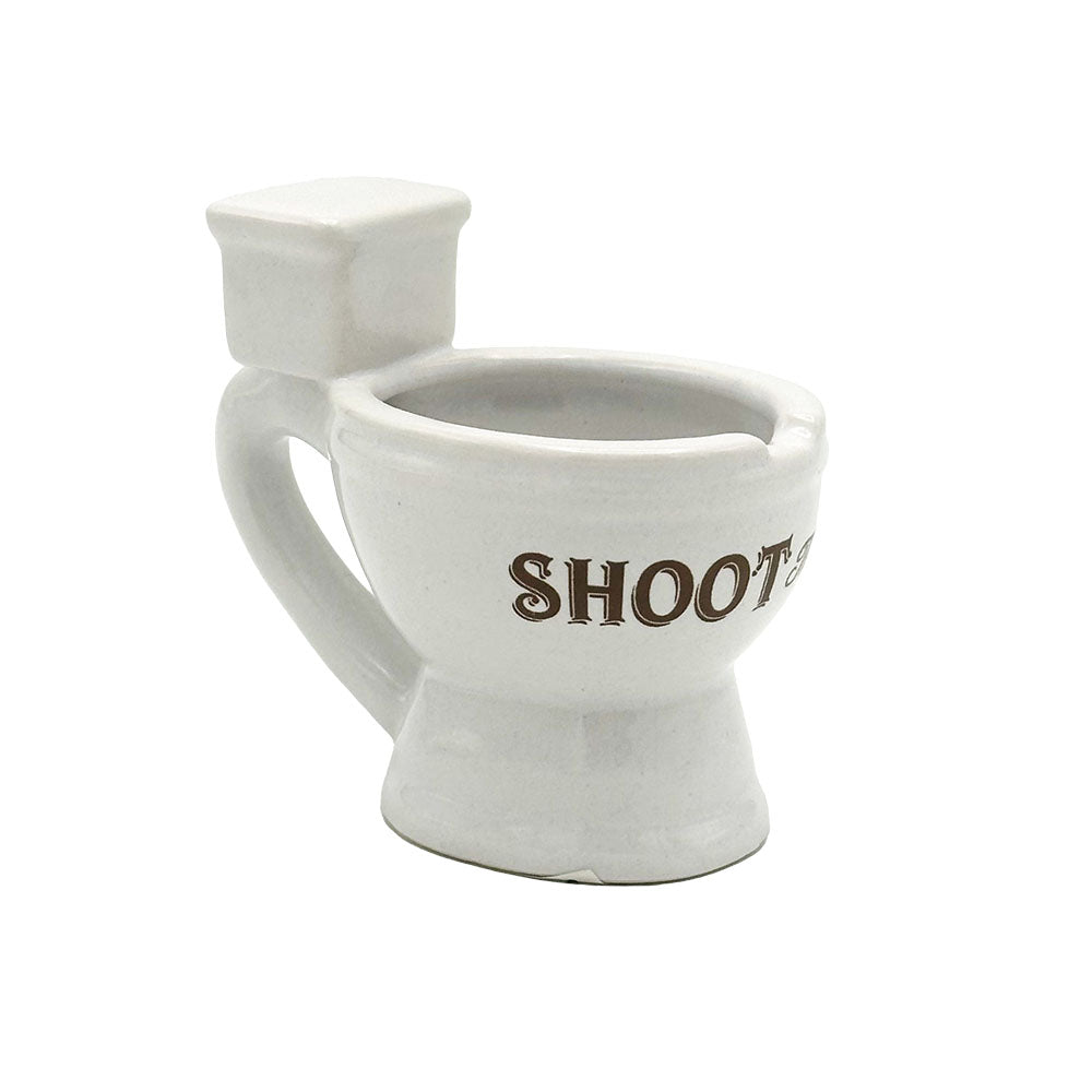 Shoot the Shit Ceramic Shot Glass - 4oz - Smoke N’ Poke