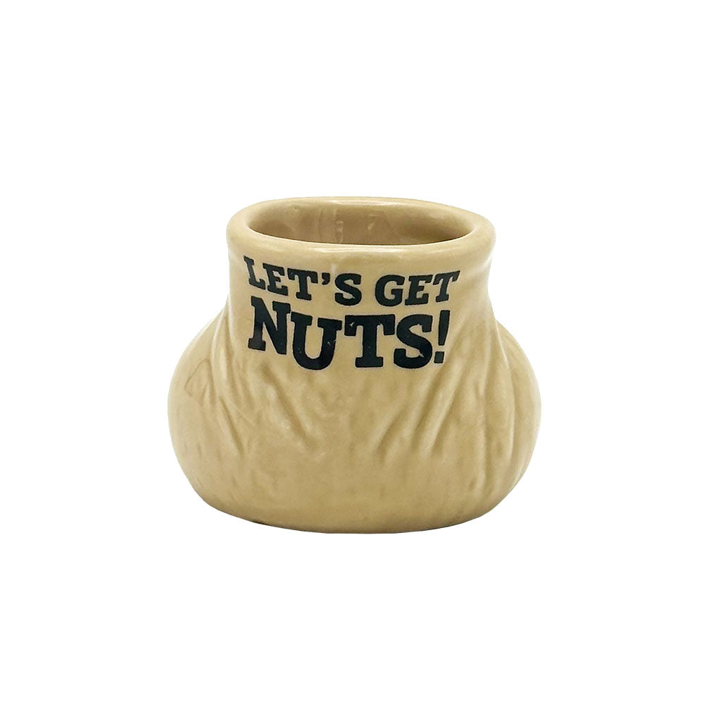 Lets Get Nuts Ceramic Shot Glass - 2oz - Smoke N’ Poke