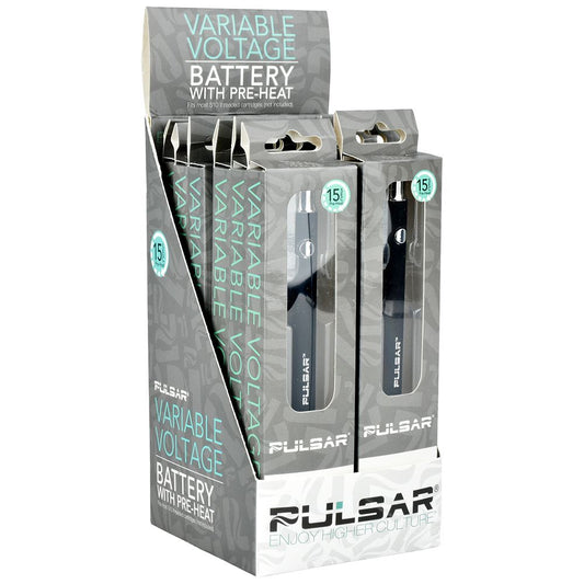 Batería de voltaje variable Pulsar con precalentamiento | 350 mAh | Pantalla de 12 quilates.