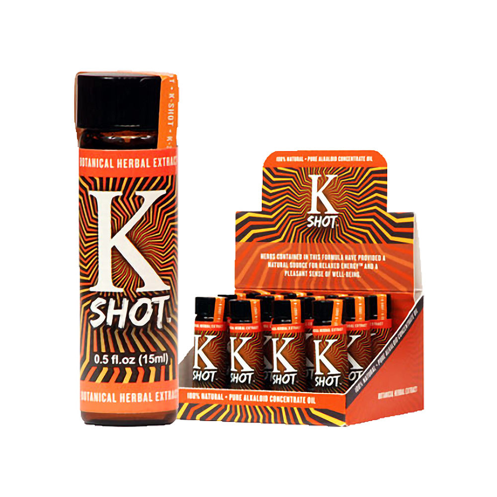 PANTALLA DE 12 PIEZAS - Shot de Kratom K-Shot - 15 ml