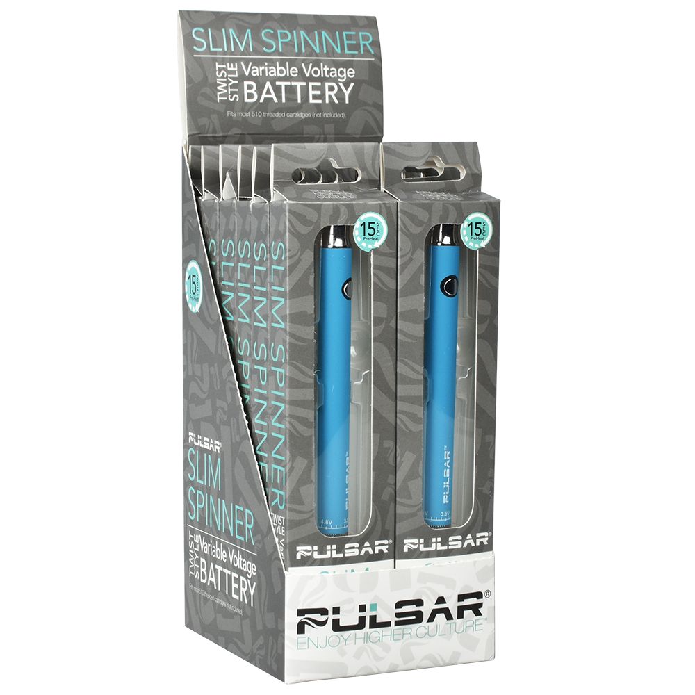 Pulsar Slim Spinner Batería estilo giro de voltaje variable | 400mAh | Pantalla de 12 quilates.