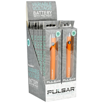 Pulsar Slim Spinner Variable Voltage Twist Style Battery | 400mAh | 12ct Display