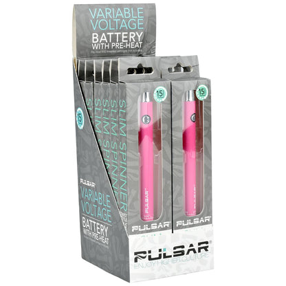 Pulsar Slim Spinner Variable Voltage Twist Style Battery | 400mAh | 12ct Display