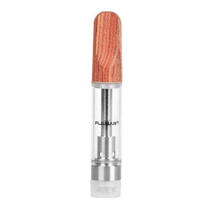 Pulsar Wood Tip Quartz Frit Cartridge Tanks - Smoke N’ Poke