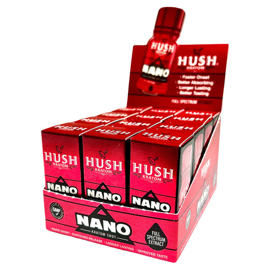 12PC DISP - Hush Nano Kratom Shot - 10ml