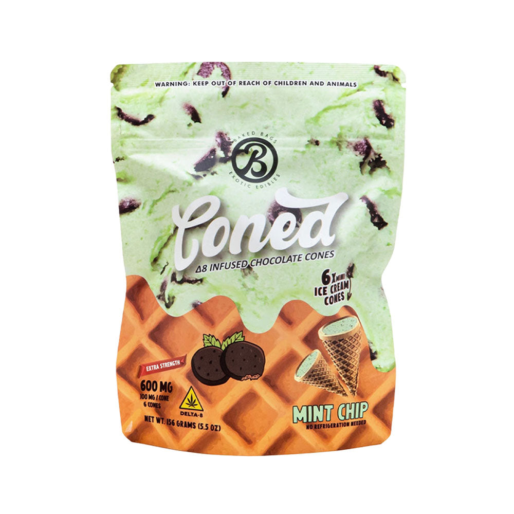 Baked Bags Coned Delta 8 Infused Treat | 600mg - Smoke N’ Poke