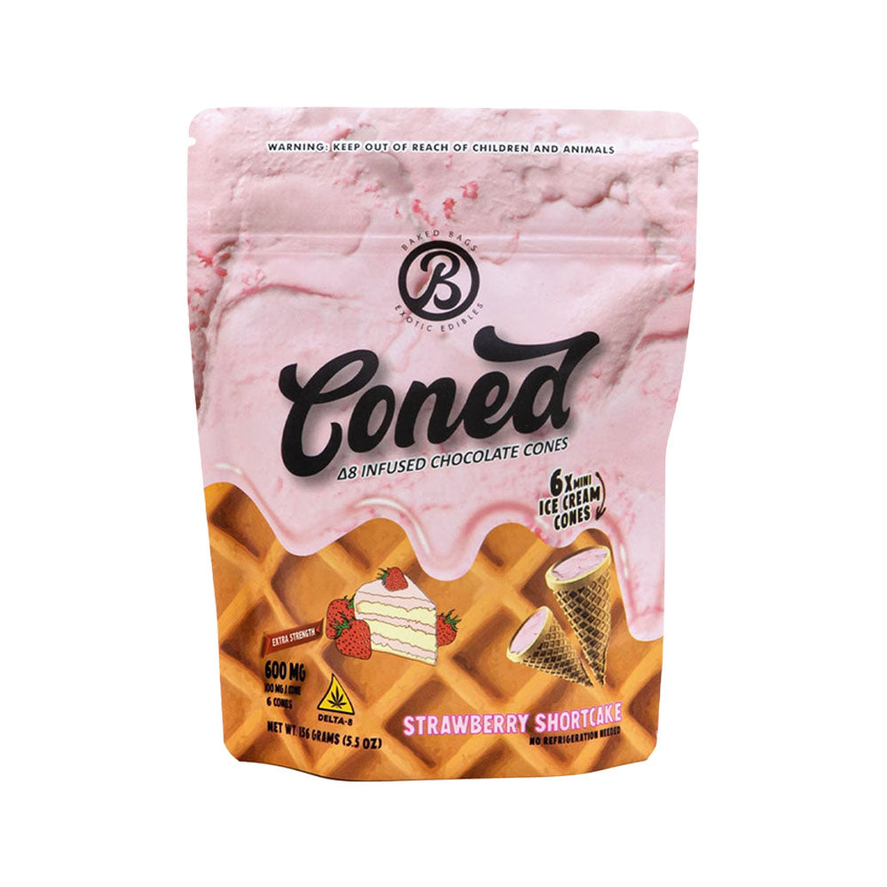 Baked Bags Coned Delta 8 Infused Treat | 600mg - Smoke N’ Poke