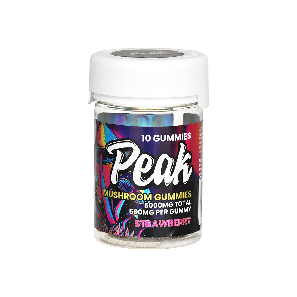 Peak Muscimol Mushroom Gummies - 10pc / 5000mg - Smoke N’ Poke