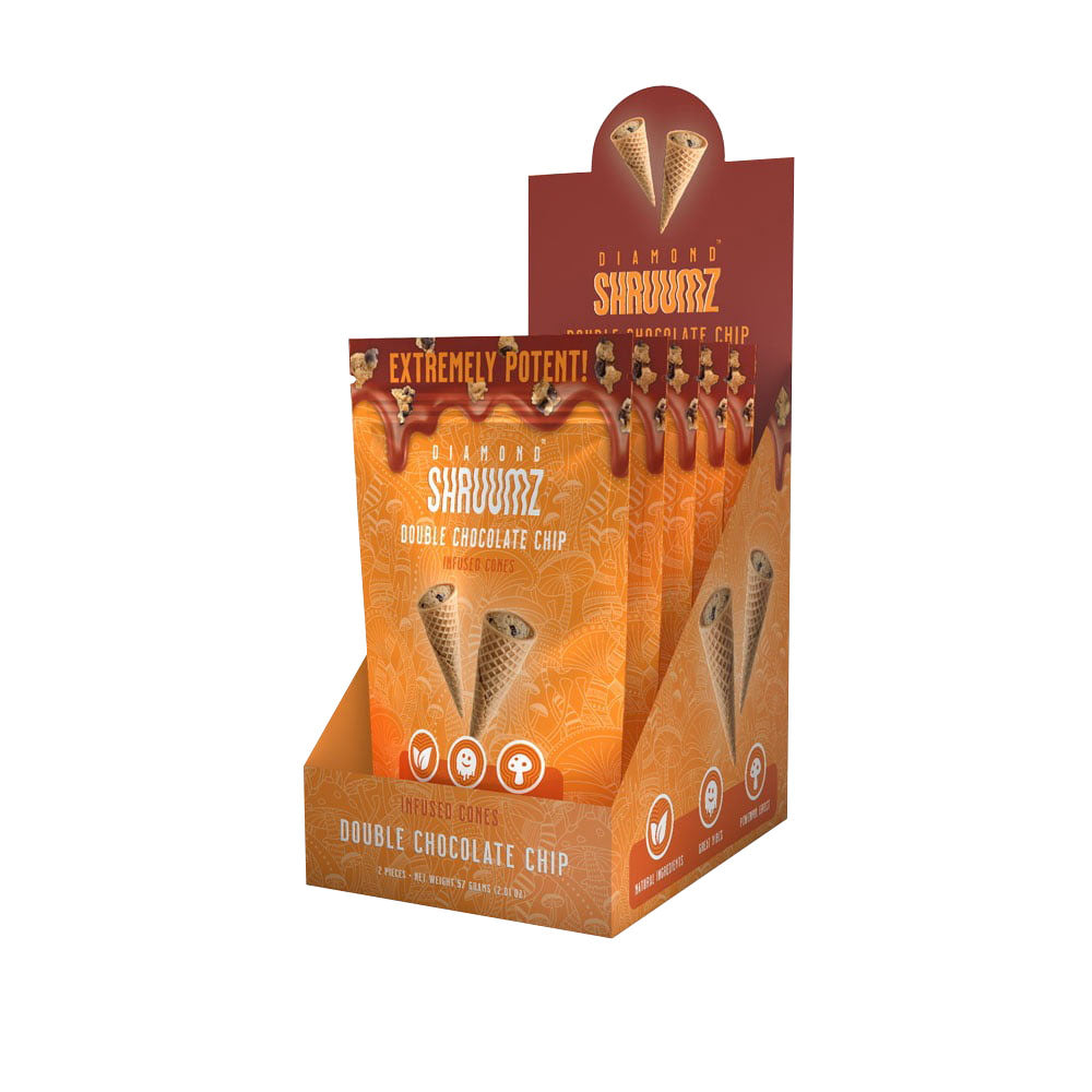 Diamond Shruumz Mushroom-Infused Cones | 2pk | 5pc Display - Smoke N’ Poke