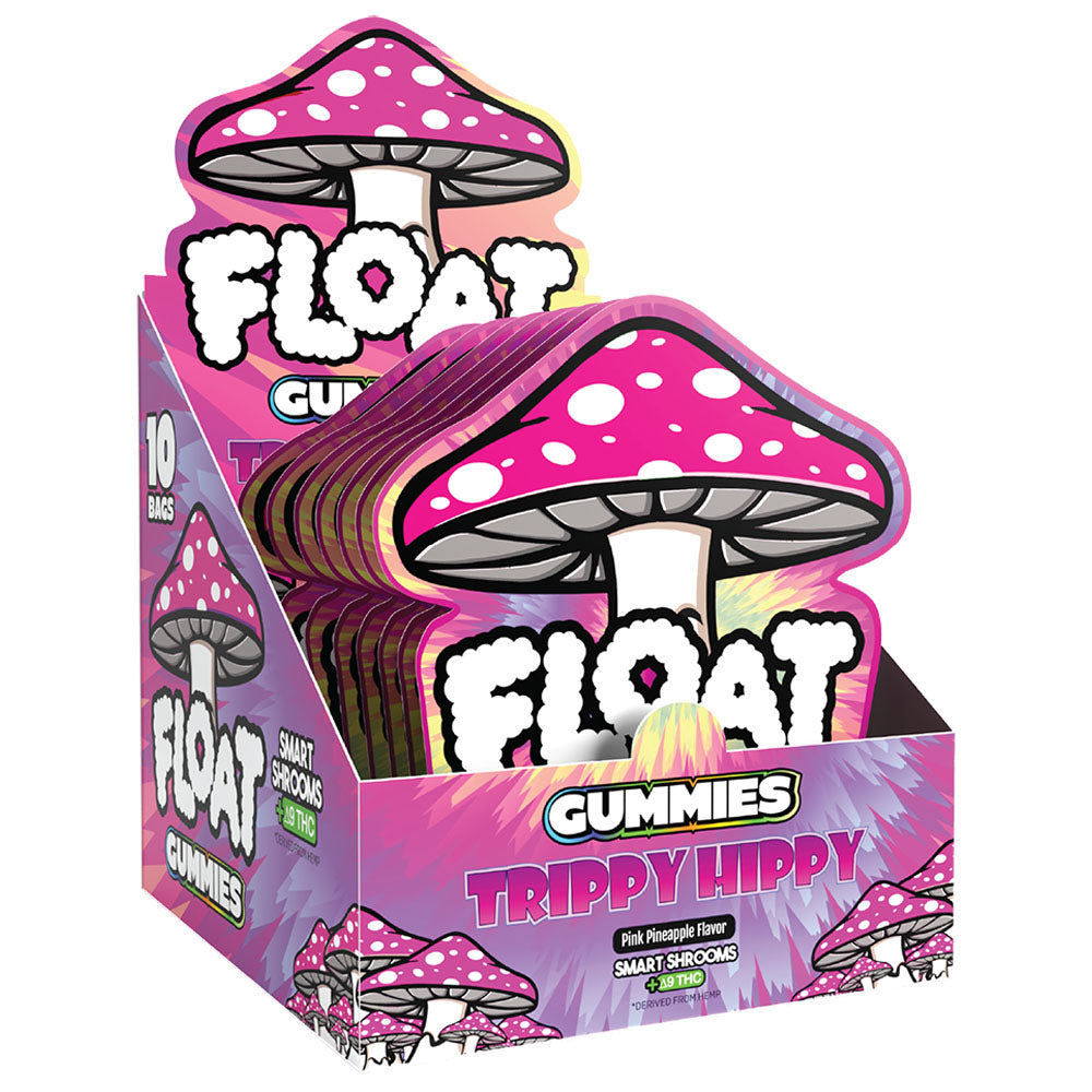 Float D9 Smart Shroom Gummies | 10pc | 100mg | 10pc Display - Smoke N’ Poke