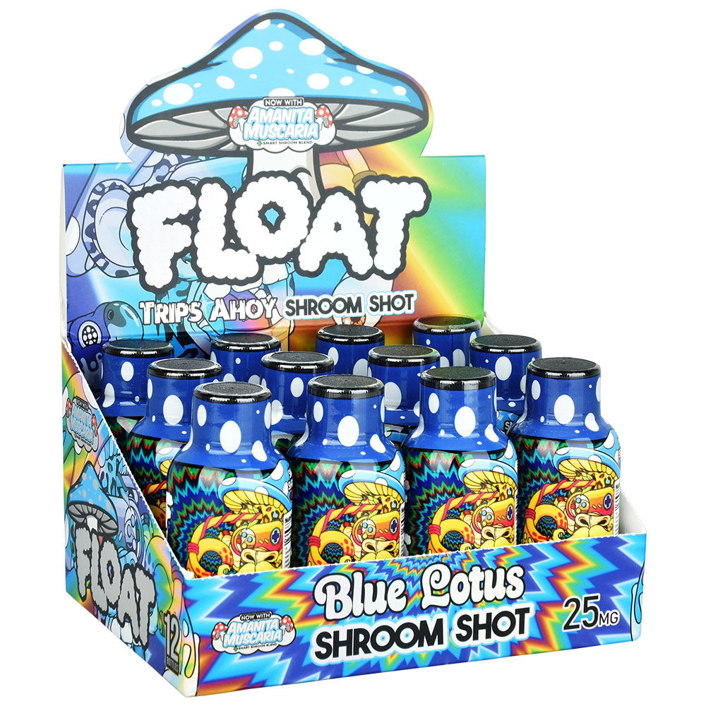 Float D9 Smart Shroom Shot | 2oz | 12pc Display - Smoke N’ Poke