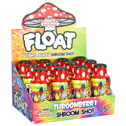 Float D9 Smart Shroom Shot | 2oz | 12pc Display - Smoke N’ Poke