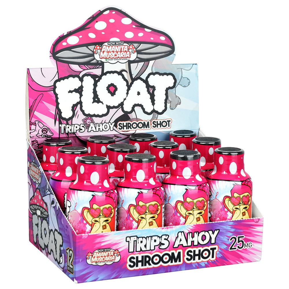 Float D9 Smart Shroom Shot | 2oz | 12pc Display - Smoke N’ Poke