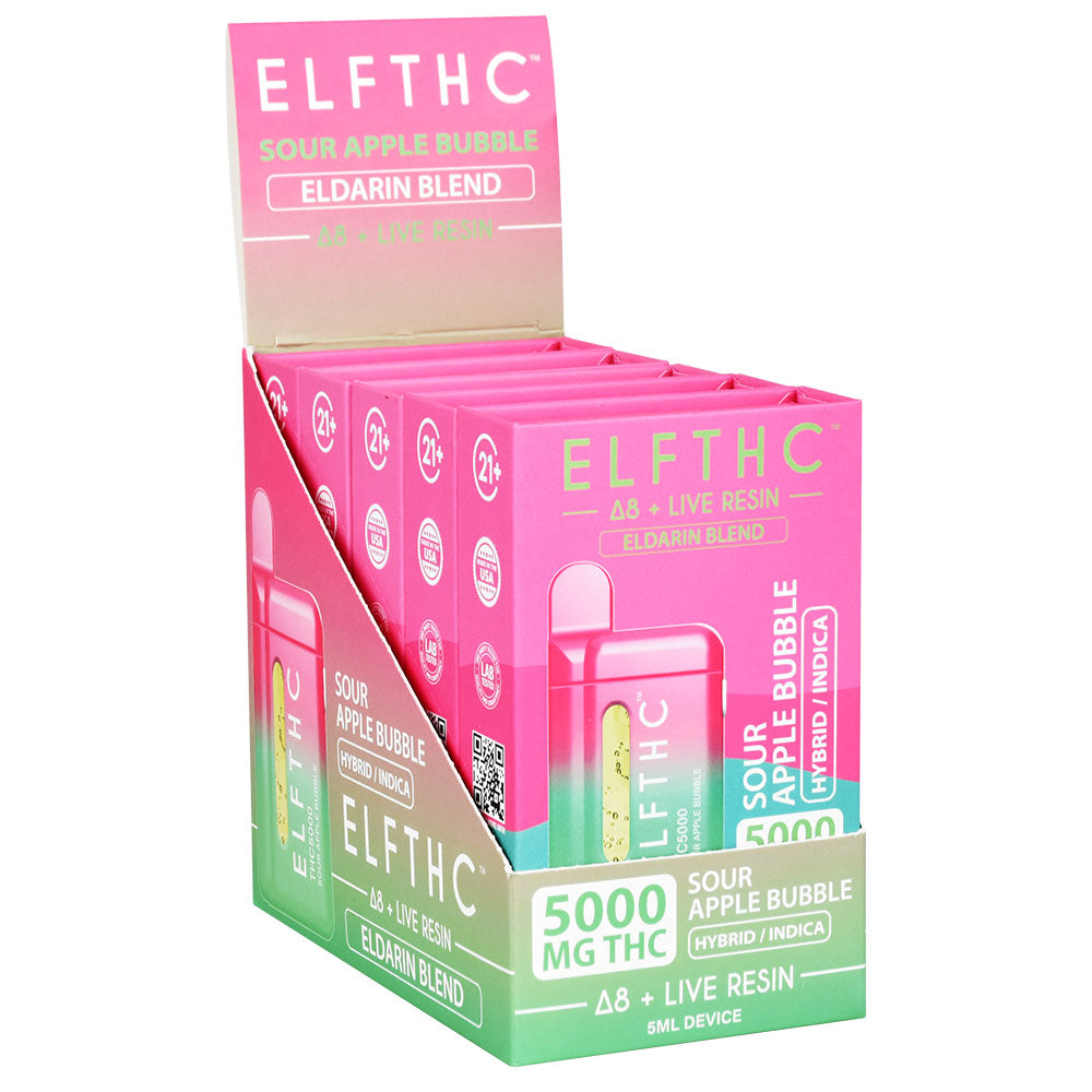 ELFTHC Eldarin Blend D8 + Live Resin Disposable | 5mL | 5pc Display - Smoke N’ Poke