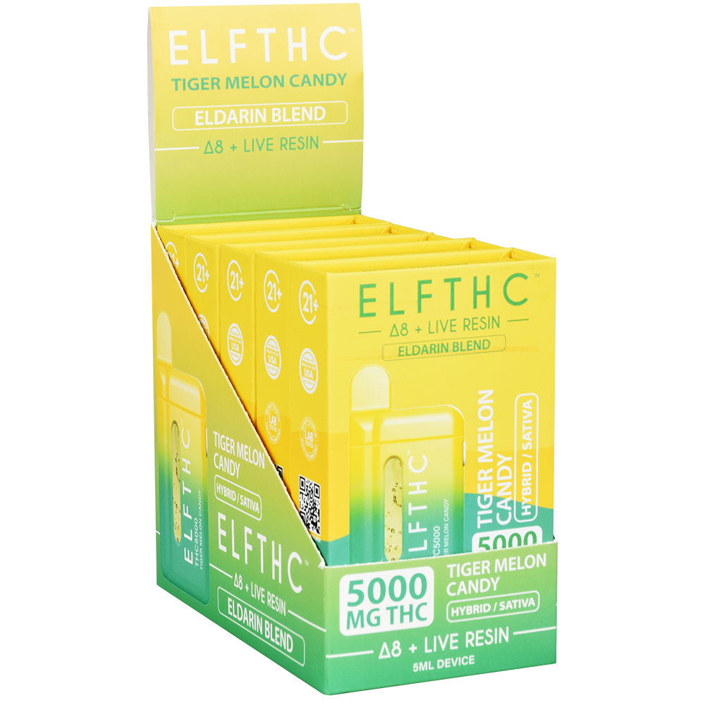 ELFTHC Eldarin Blend D8 + Live Resin Disposable | 5mL | 5pc Display - Smoke N’ Poke