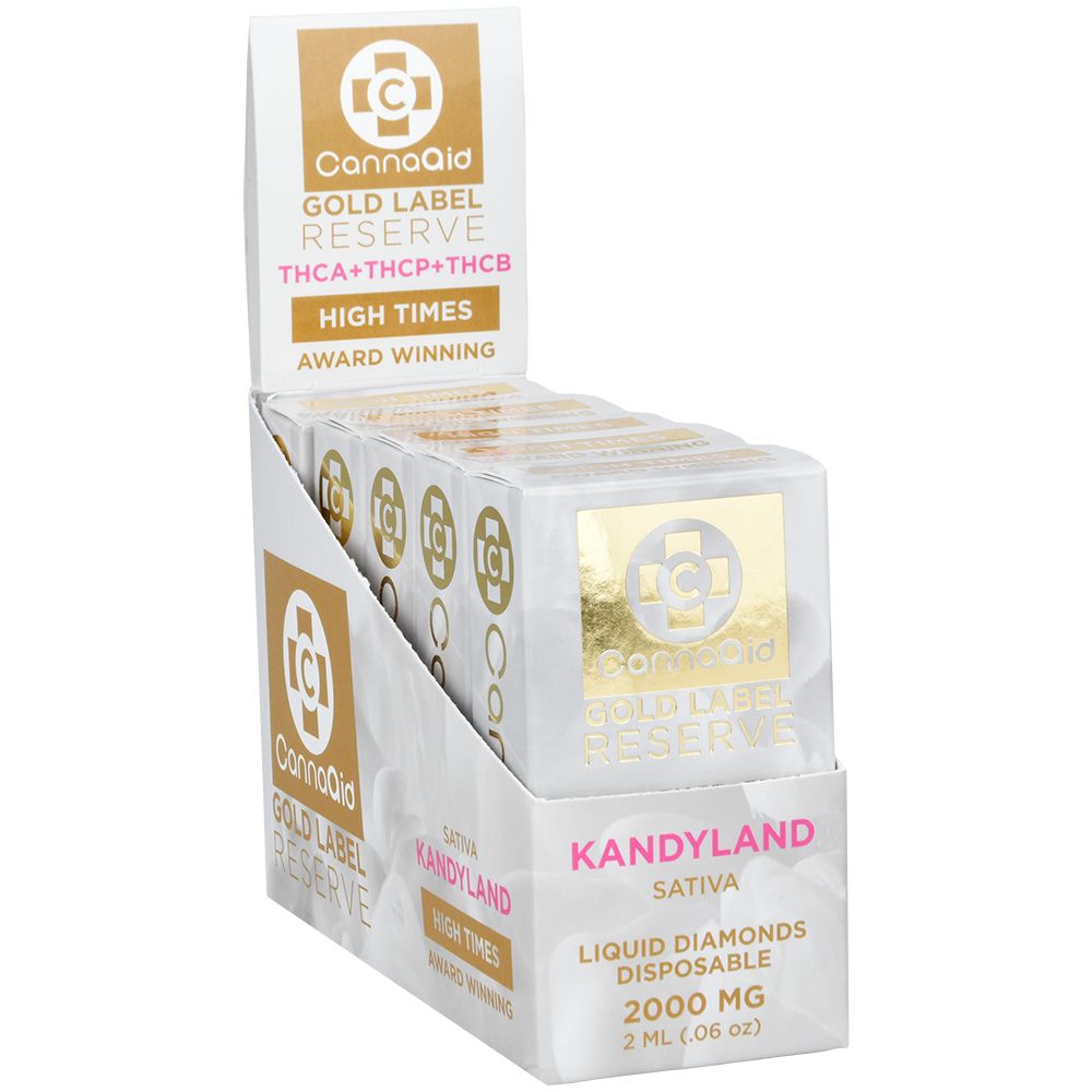 CannaAid Gold Label Reserve THCA Blend Disposable Vape | 2mL | 5pc Display