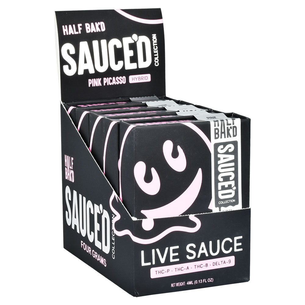 Half Baked x Sauce'd THCA Disposable Vape | 4g | 5pc Display - Smoke N’ Poke