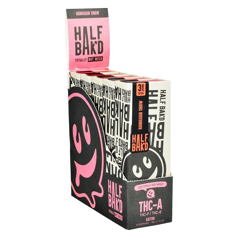 Half Baked THCA Disposable Vape | 3g | 5pc Display - Smoke N’ Poke