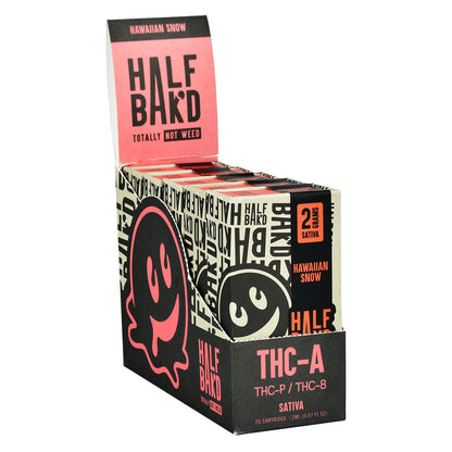 Half Baked THCA Vape Cartridge | 2g | 5pc Display - Smoke N’ Poke