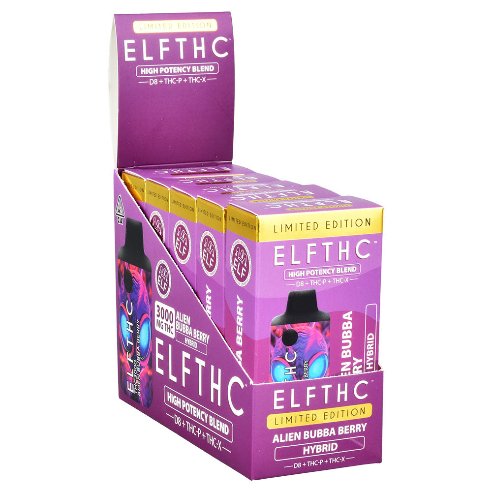 ELFTHC 3000 D8 THCP THCX Disposable | 3g | 5pc Display - Smoke N’ Poke