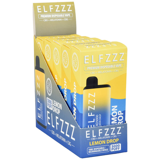 ELFZZZ 5000 CBD Melatonin Disposable Vape | 10ml | 5pc Display