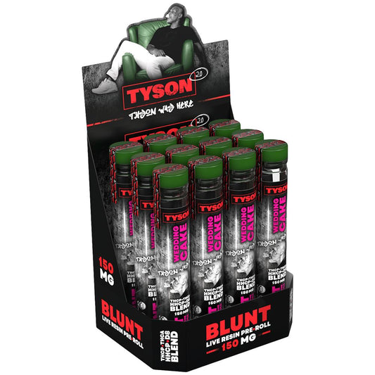 TYSON 2.0 Live Resin D8 Blend Pre-Roll Blunt | 150mg | 12ct Display