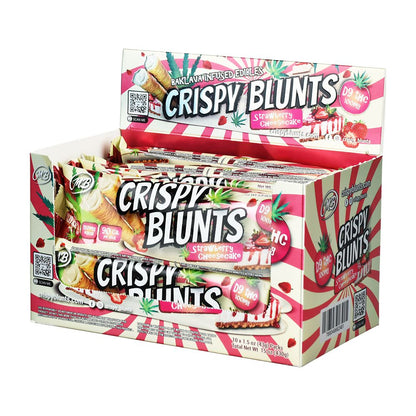 10PC DISPLAY - Crispy Blunts D9 Phyllo Dough - 100MG / 2pc / Hazelnut Chocolate