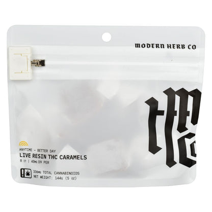 Caramelos de resina viva Modern Herb Co D9 | 320 mg-400 mg | Bolsa de 8 piezas