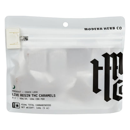 Modern Herb Co D9 Live Resin Caramels | 320mg-400mg | 8pc Bag