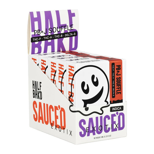 Half Bak'd Sauce'd Exotix THCA Disposable Vape | 4g | 5ct Display