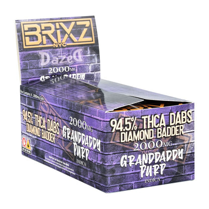 Dazed Brixz NYC THCA Diamond Badder | 2000mg | 4ct Display