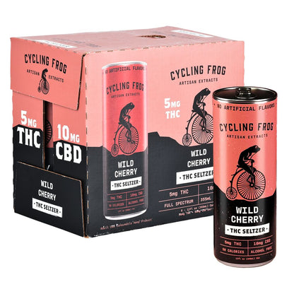 Cycling Frog THC Seltzer | 12oz | 5mg THC / 10mg CBD | 6ct Box