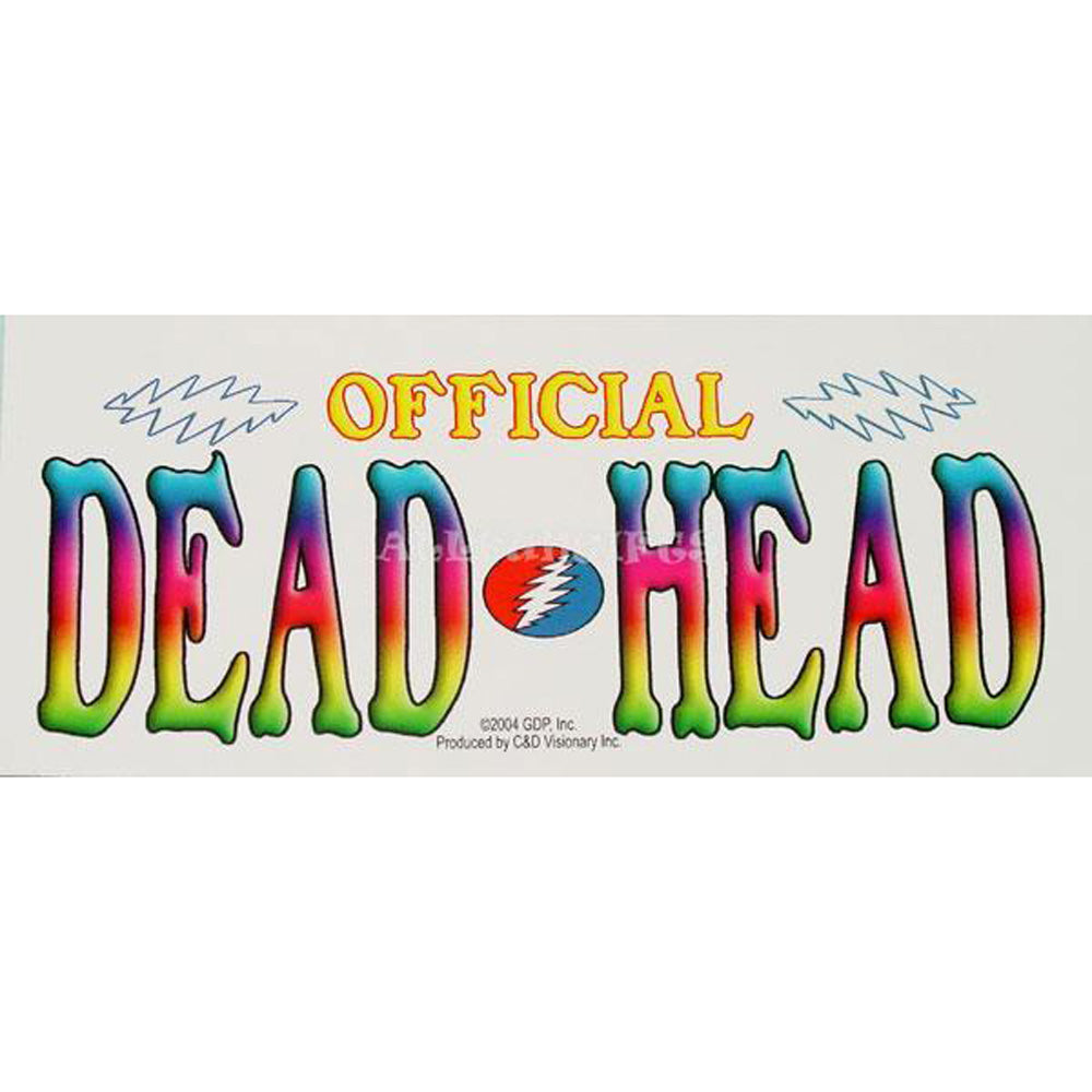 Grateful Dead Official Dead Head Sticker - Smoke N’ Poke