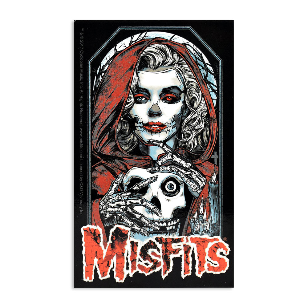 Misfits Unmasked Skeleton Woman Sticker - Smoke N’ Poke