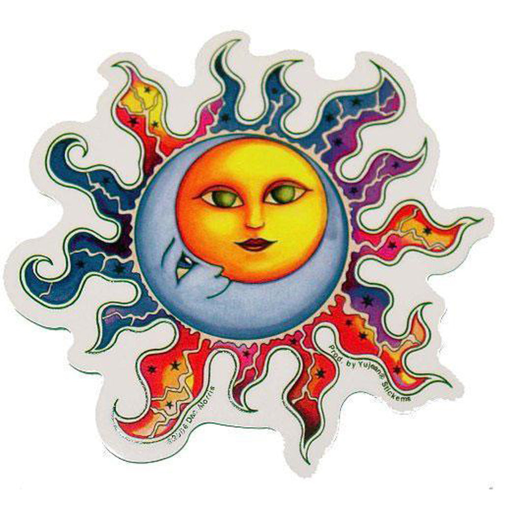 Dan Morris Sun & Moon Sticker - Smoke N’ Poke