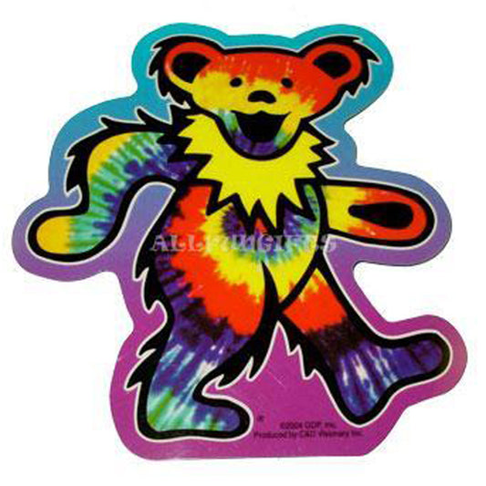 Bear Shape Grateful Dead Tie-Dye Bear Sticker - Smoke N’ Poke