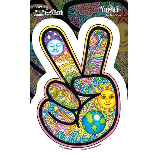 Dan Morris Peace Hand Indoor/Outdoor Sticker - Smoke N’ Poke