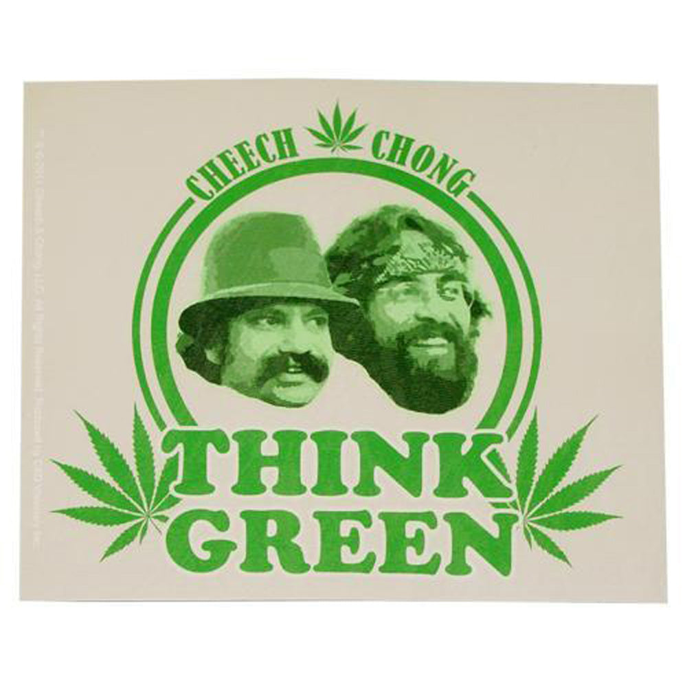 Cheech & Chong Sticker - Think Green - Smoke N’ Poke