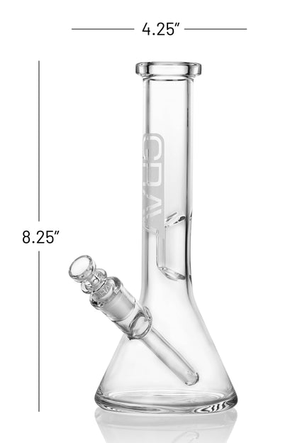 GRAV® Small, Clear Beaker Base Water Pipe