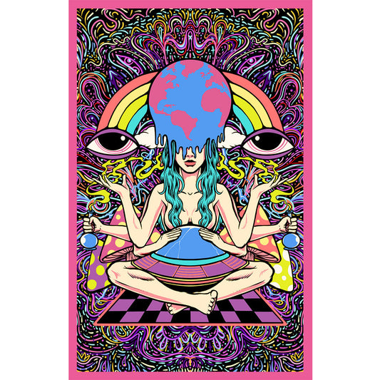 Pulsar Meditation Tapestry - Smoke N’ Poke