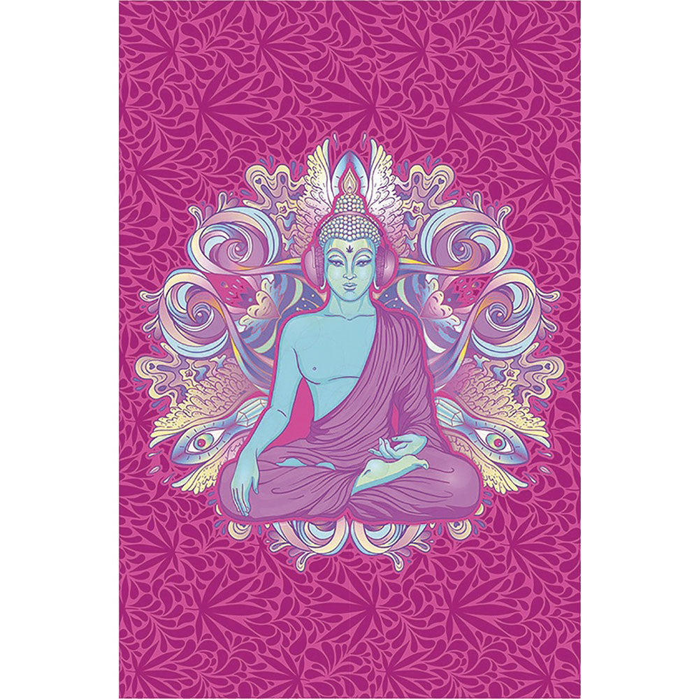 Fujima Buddha Sound Tapestry - 50"x78" - Smoke N’ Poke